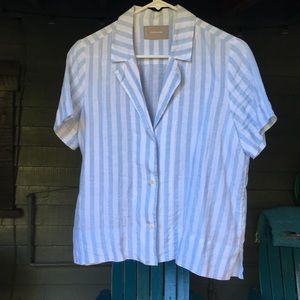 Everlane linen blouse